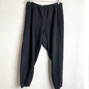 Skims Cotton Fleece Black Sweatpants Womens XLarge Comfort Loungewear